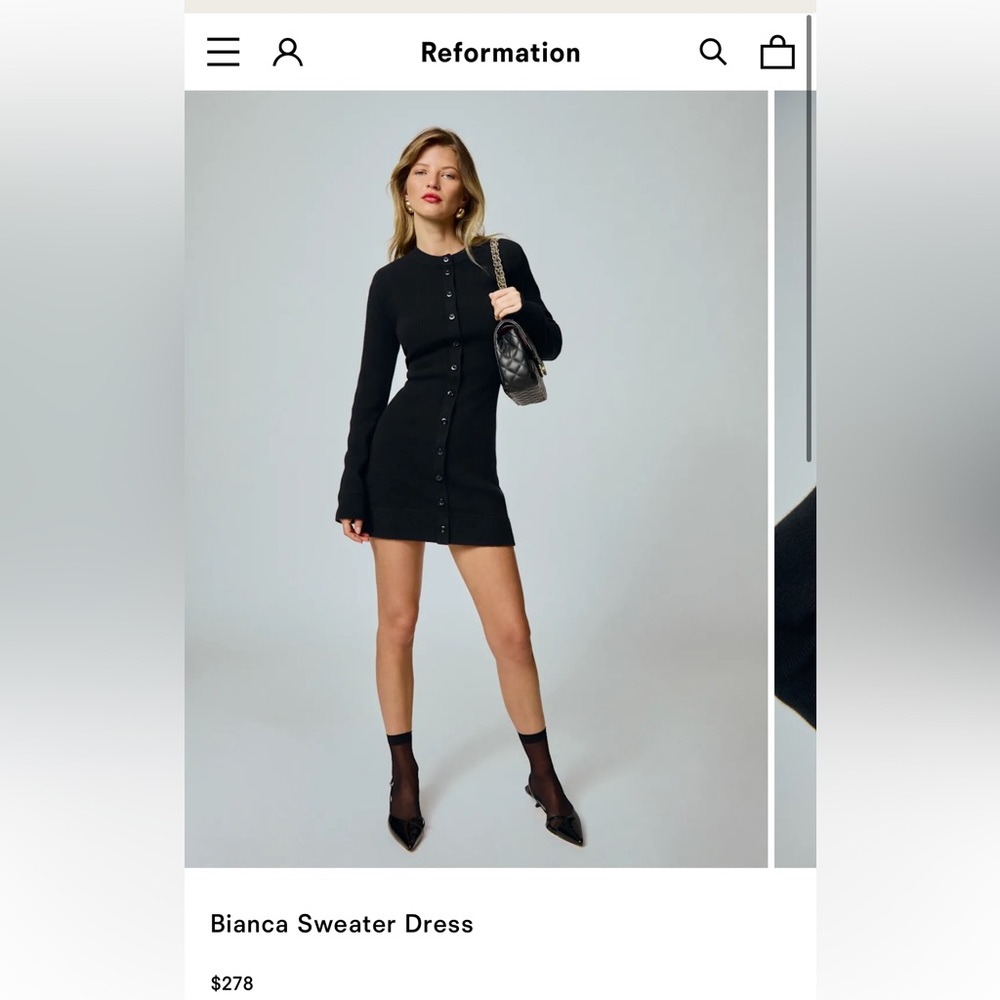 Reformation Bianca Sweater Dress